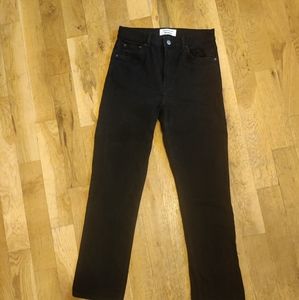 Reformation black jeans straight leg